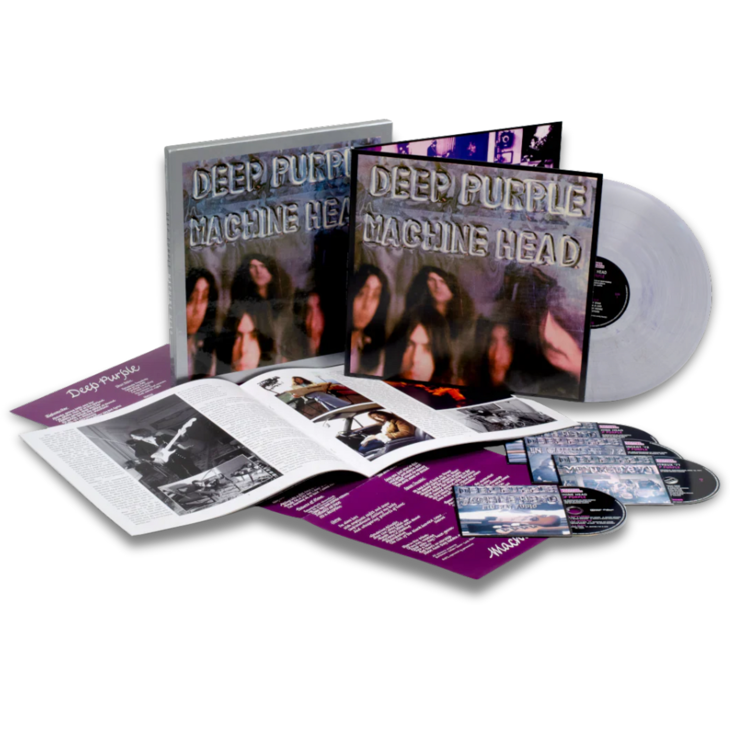 Deep Purple – Machine Head (50th Anniversary Edition, Boxset, Deluxe Edition, 3CD + 1LP)