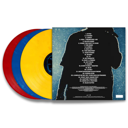 Billie Eilish – Hit Me Hard And Soft: The Tour (Live) (3LP, Blue & Yellow & Red Vinyl)