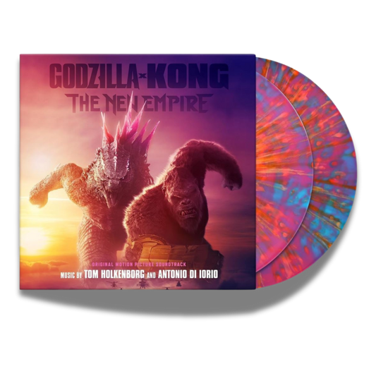 Tom Holkenborg & Antonio Di Iorio – Godzilla x Kong: The New Empire (Limited Edition, Neon Pink & Blue Swirl with Orange & Pink Splatter Vinyl, 2LP)