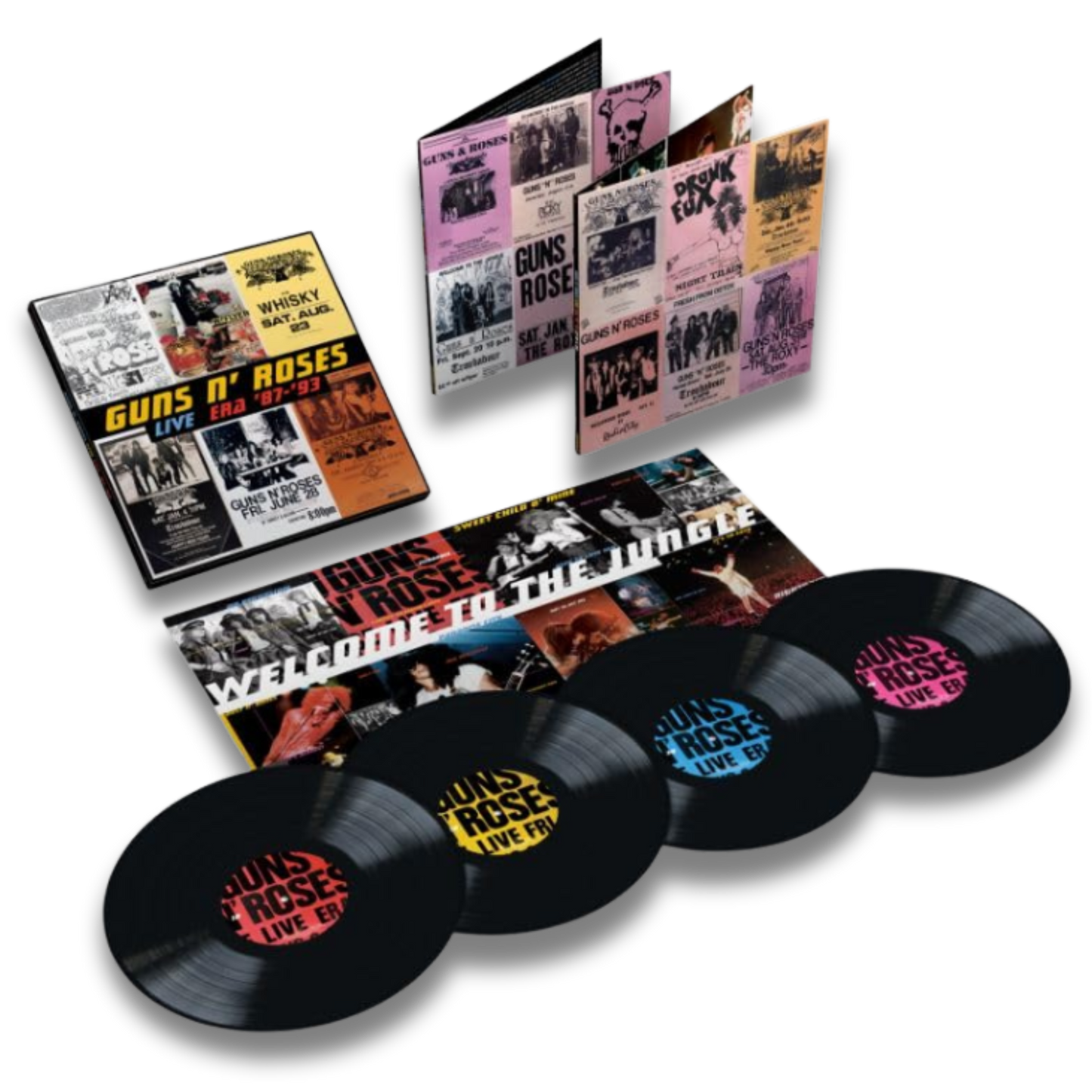 Guns N' Roses – Live Era '87-'93 (4LP, Deluxe 180g Boxset, Slipcase, Poster, 2 Gatefold Jackets)