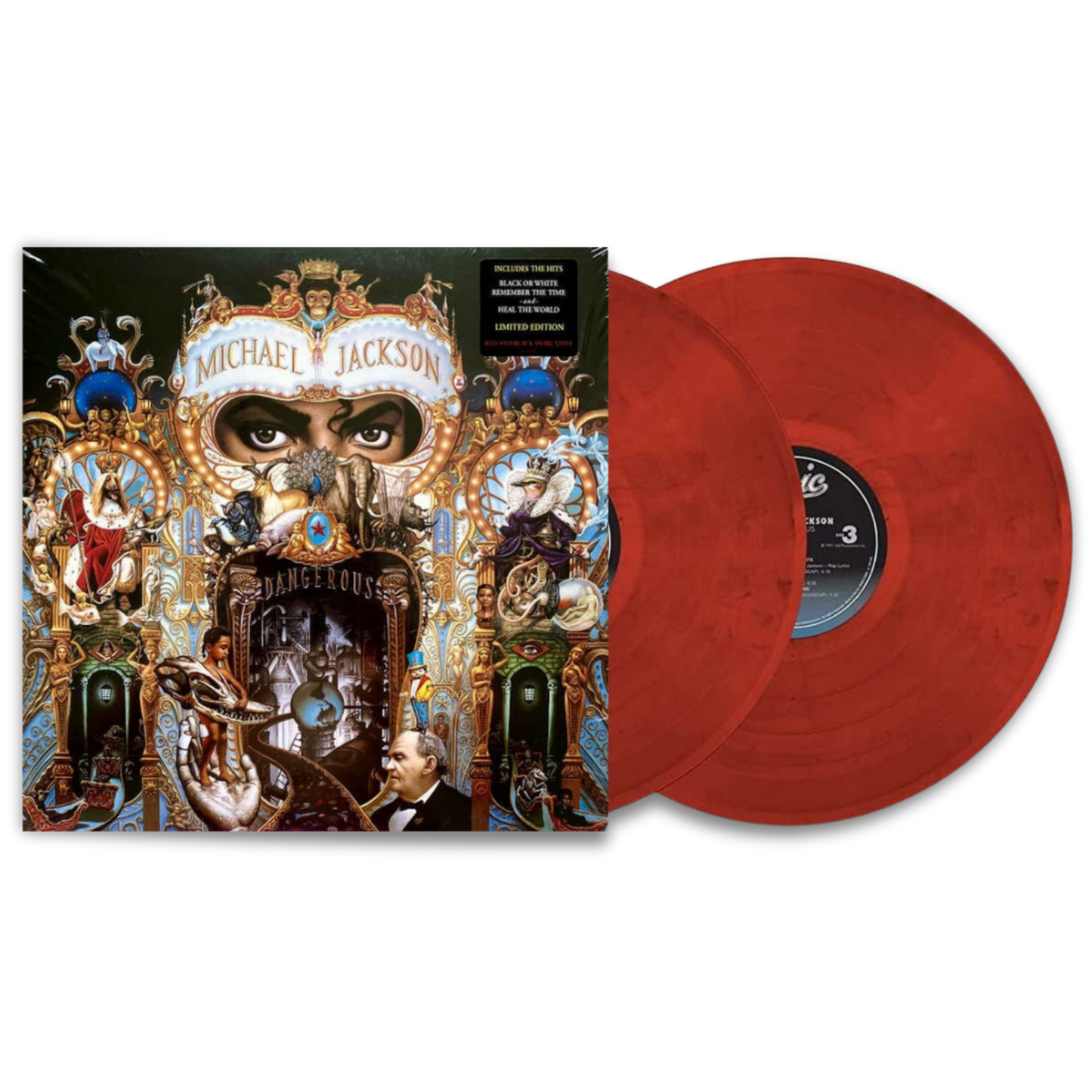 Michael Jackson – Dangerous (2LP, Red & Black Swirl Vinyl, Limited Edition)