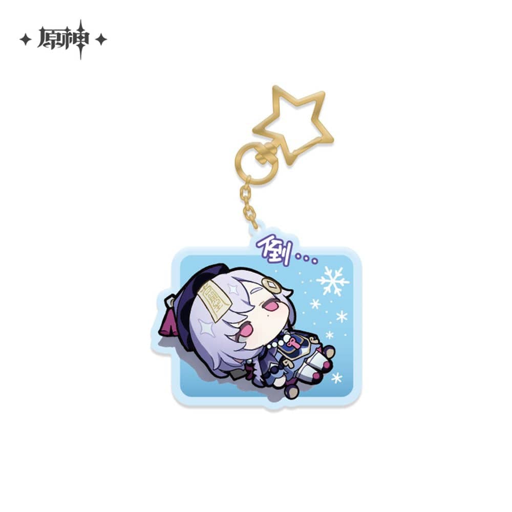 Qiqi – Genshin Impact Chibi Stamp Series Acrylic Keychain