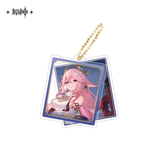 Yae Miko – Genshin Impact Chara Double Acrylic Keychain