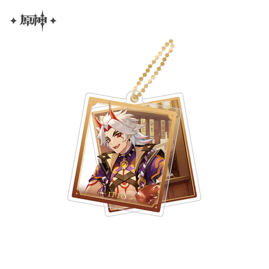 Itto – Genshin Impact Chara Double Acrylic Keychain