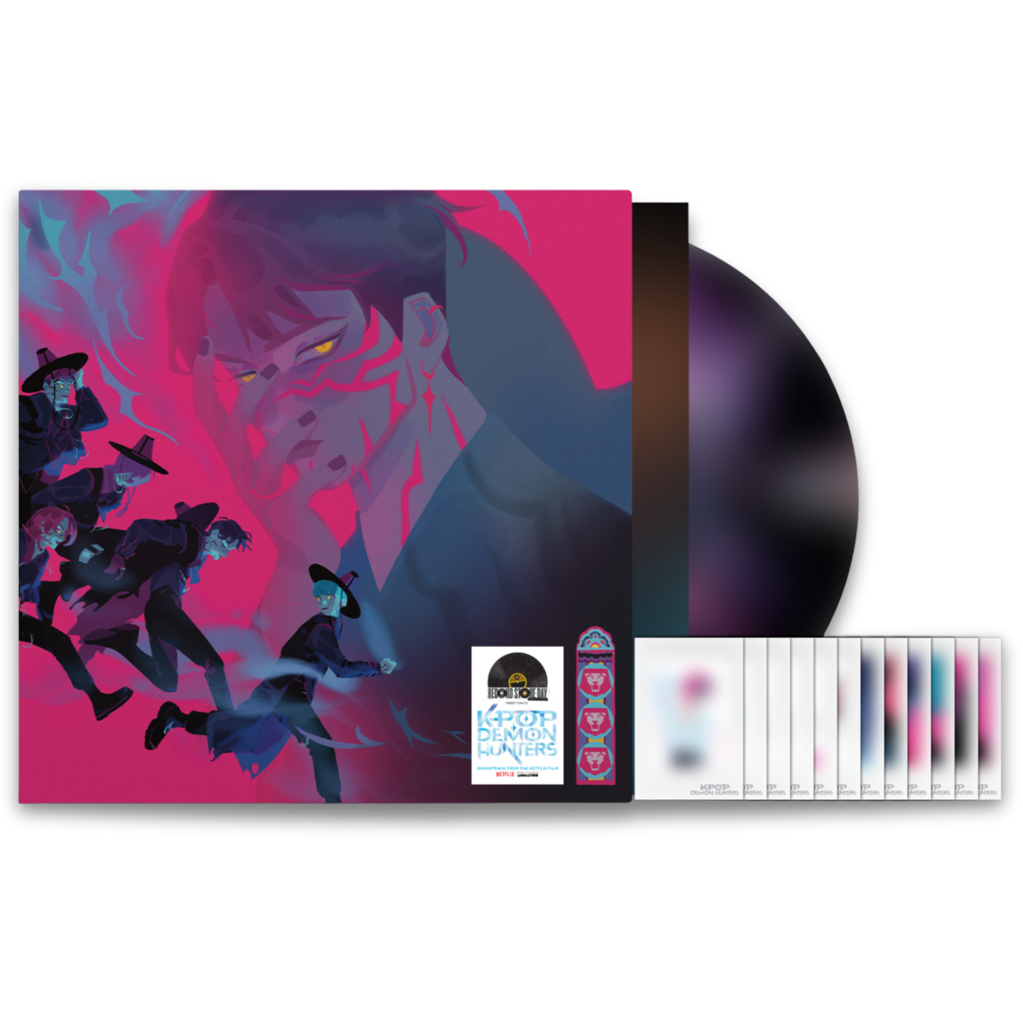 KPop Demon Hunters (Soundtrack From The Netflix Film) (Black Transparent With Blue & Purple Splatter Vinyl, Saja Boys Edition)