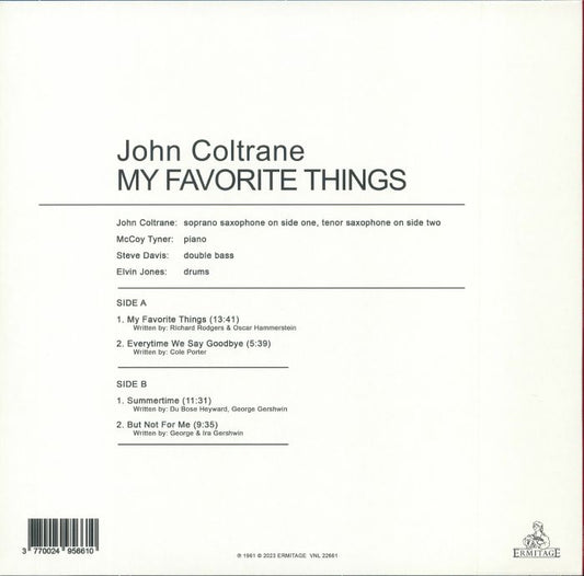 John Coltrane – My Favorite Things (Special Edition, Yellow Vinyl)