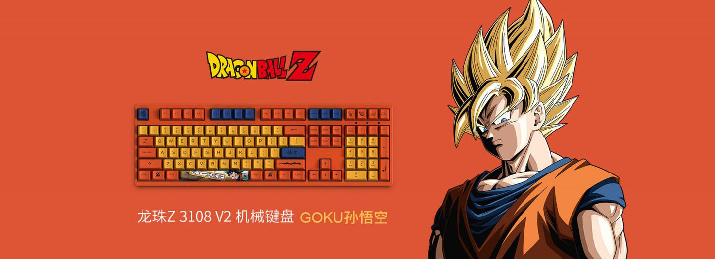 Akko 108K Dragon Ball Goku 3108 Orange Switch Keyboard