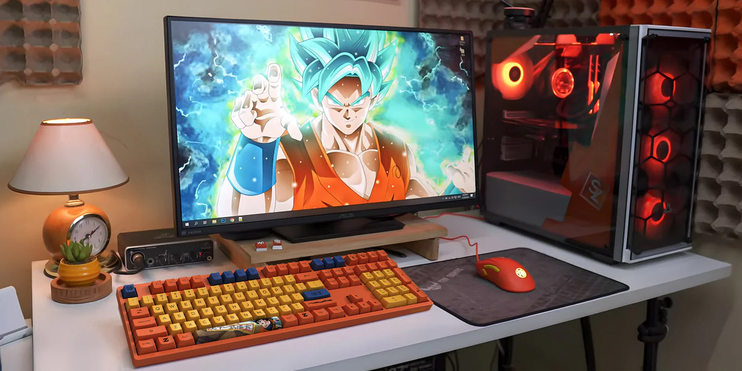 Akko 108K Dragon Ball Goku 3108 Pink Switch Keyboard