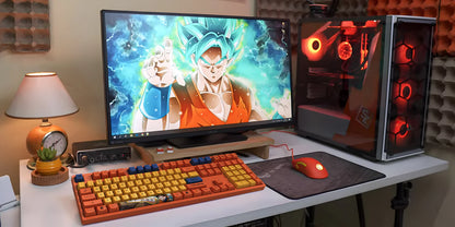 Akko 108K Dragon Ball Goku 3108 Pink Switch Keyboard