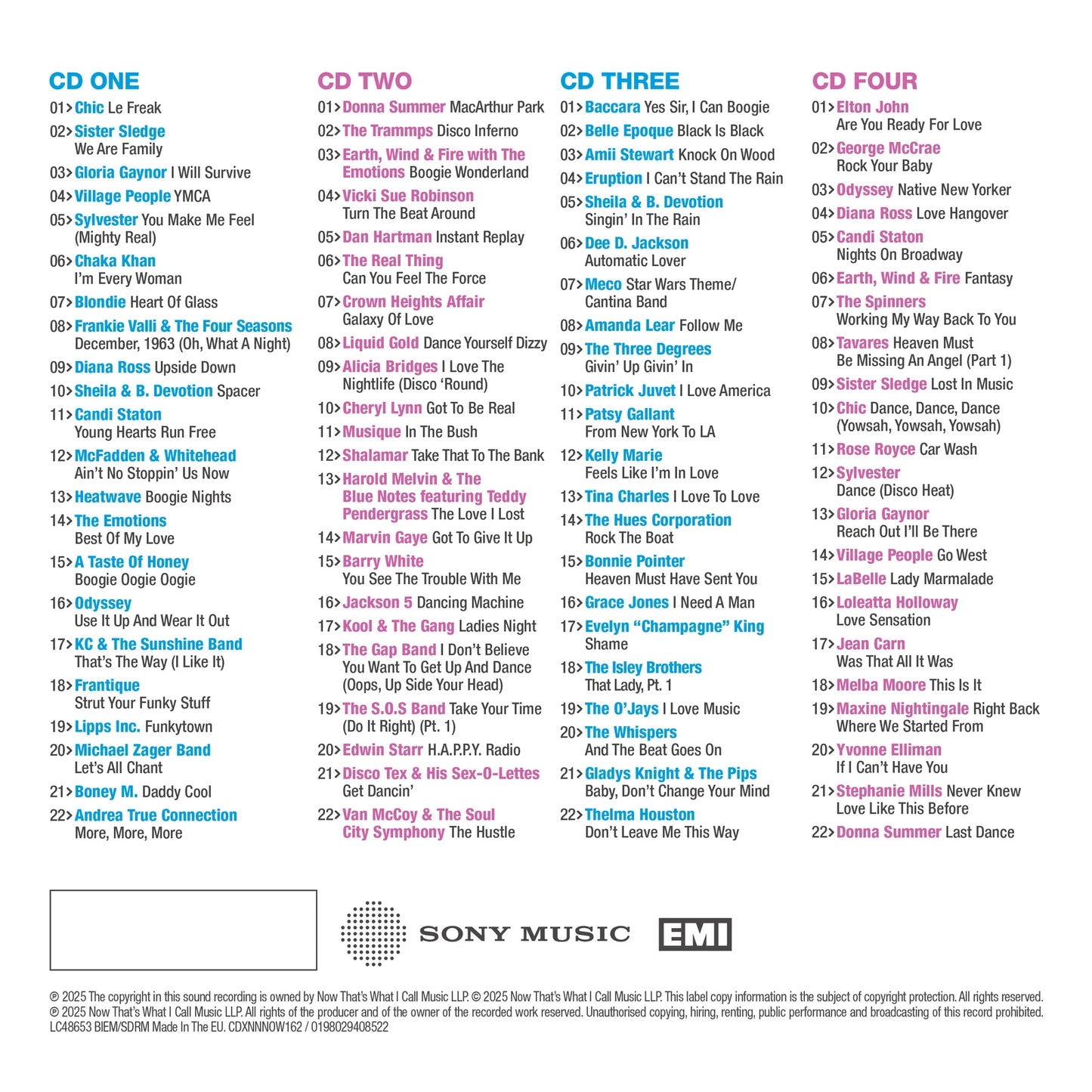 Now That's What I Call An Era Disco 1973 > 1980 (4CD)
