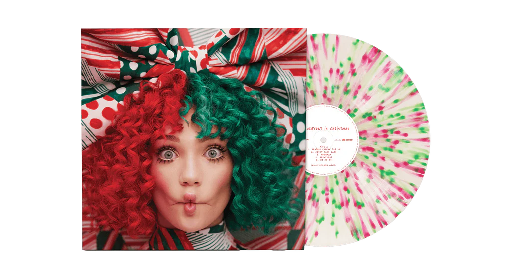 Sia – Everyday Is Christmas (White, Green, Pink Splattered [Peppermint] Vinyl)