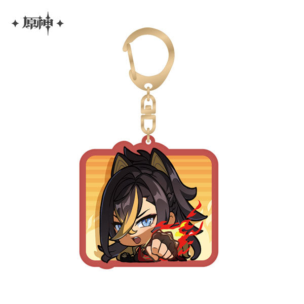 Dehya – Genshin Impact Chibi Stamp Series Acrylic Keychain