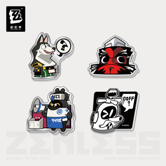 City – Zenless Zone Zero Equalizing Series Acrylic Fridge Magnet Set