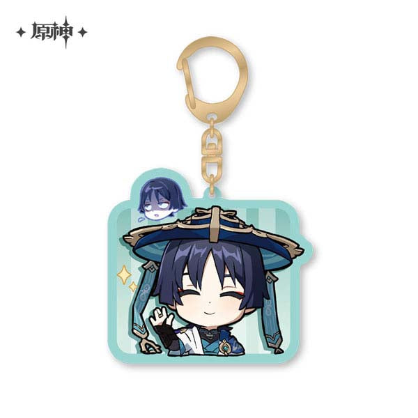 Wanderer – Genshin Impact Chibi Stamp Series Acrylic Keychain