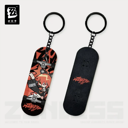 Koleda – Zenless Zone Zero Cunning Hares Chibi Fingertip Skateboard Keychain New Eridu Series