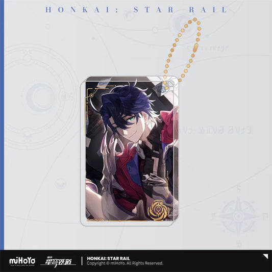 Sampo – Honkai: Star Rail Light Cone Glitter Acrylic Keychain "Eyes of the Prey"