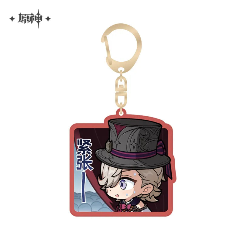 Lyney – Genshin Impact Chibi Fontaine Character Expression Keychain