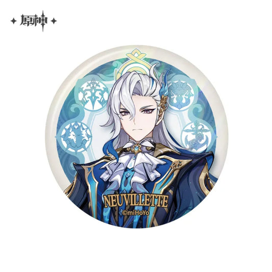 Neuvillette – Genshin Impact Court of Fontaine Series Theme Chara Can Badge