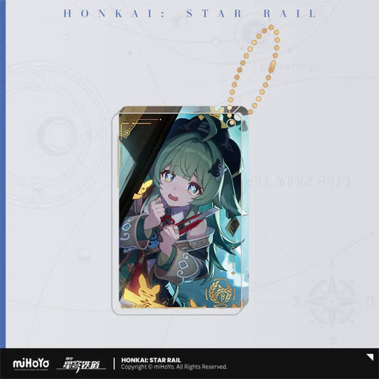 Huohuo – Honkai: Star Rail Light Cone Glitter Acrylic Keychain "Night of Fright"