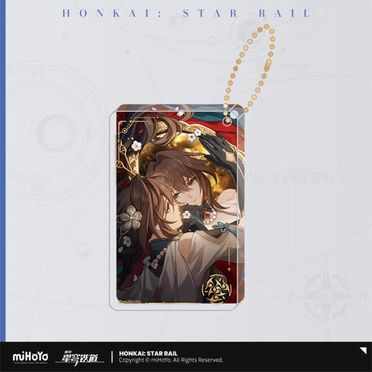 Ruan Mei – Honkai: Star Rail Light Cone Glitter Acrylic Keychain "Past Self in Mirror"