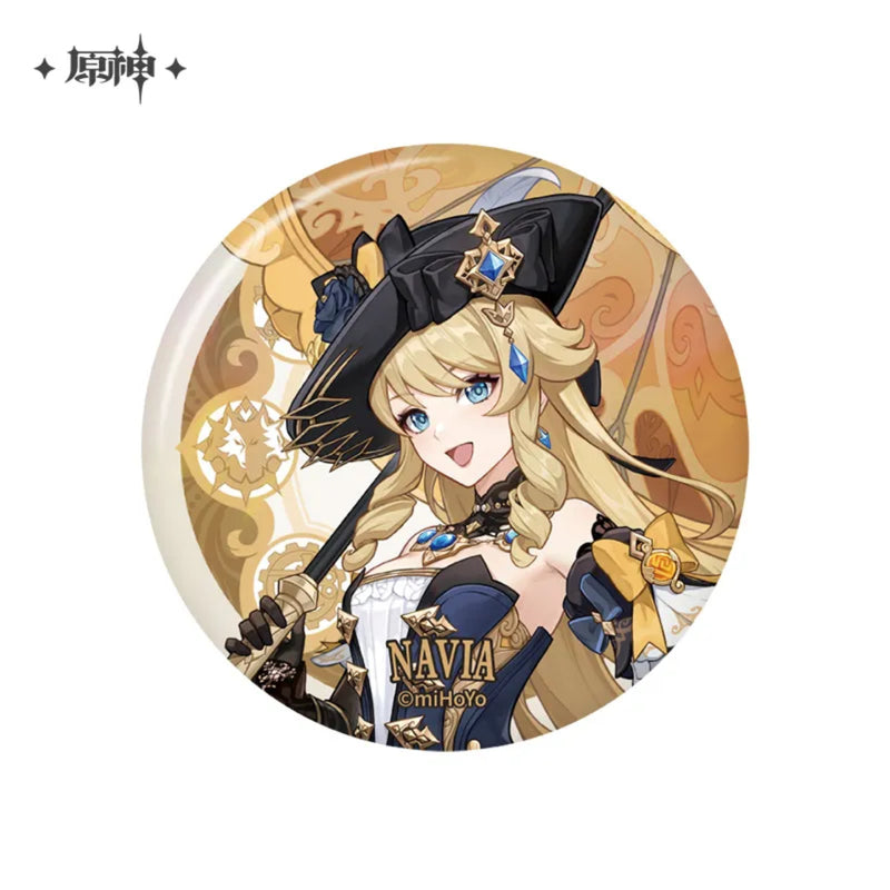 Navia – Genshin Impact Court of Fontaine Series Theme Chara Can Badge