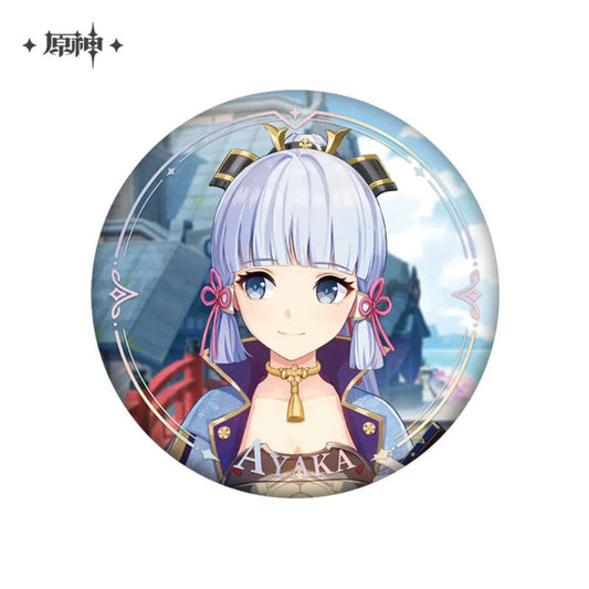 Kamisato Ayaka – Genshin Impact Character PV Series Can Badge