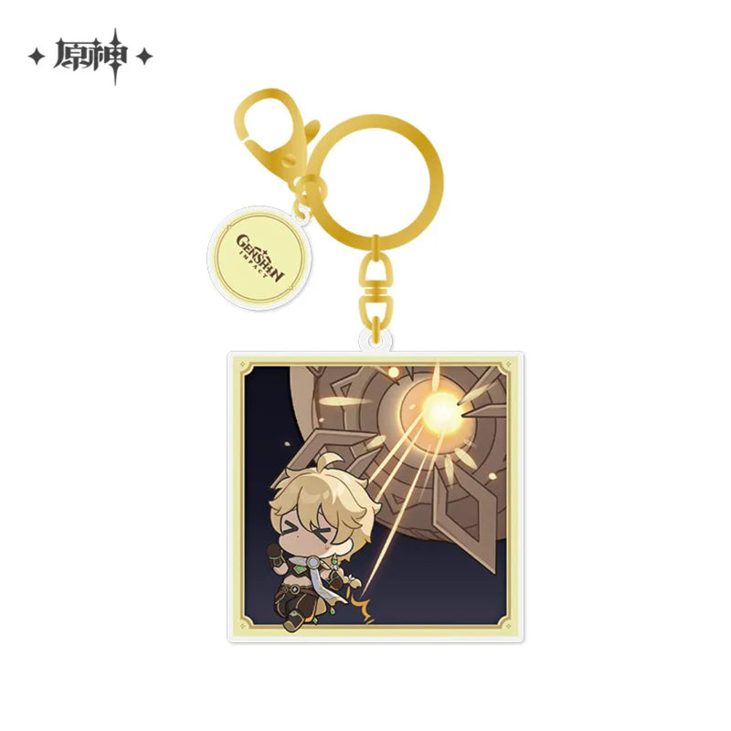 Aether – Genshin Impact 2023 Game Art Exhibition Series Chibi Acrylic Keychain