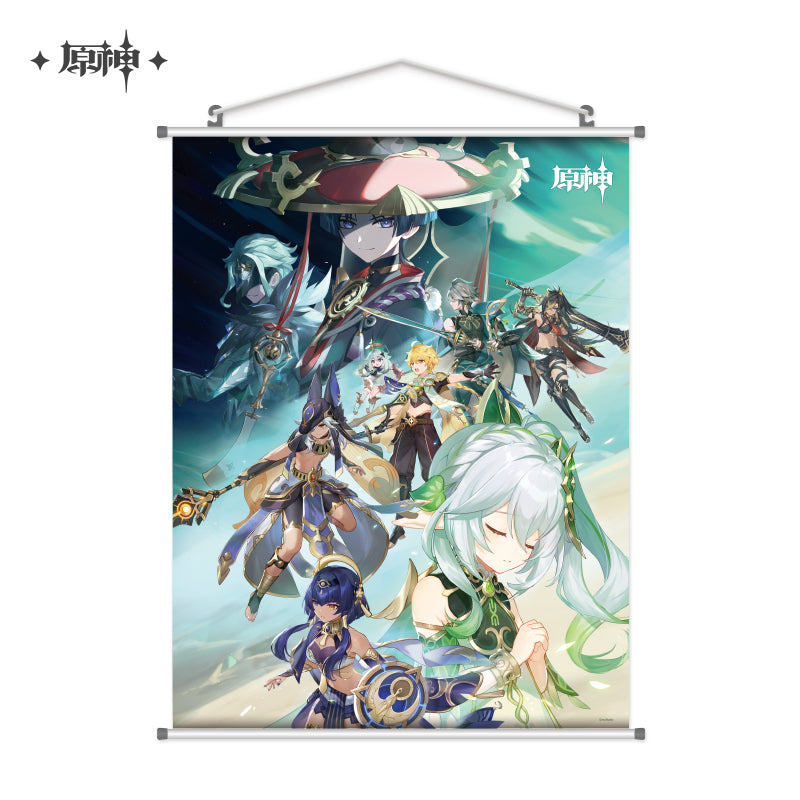 "King Deshret and the Three Magi" – Genshin Impact Wall Scroll