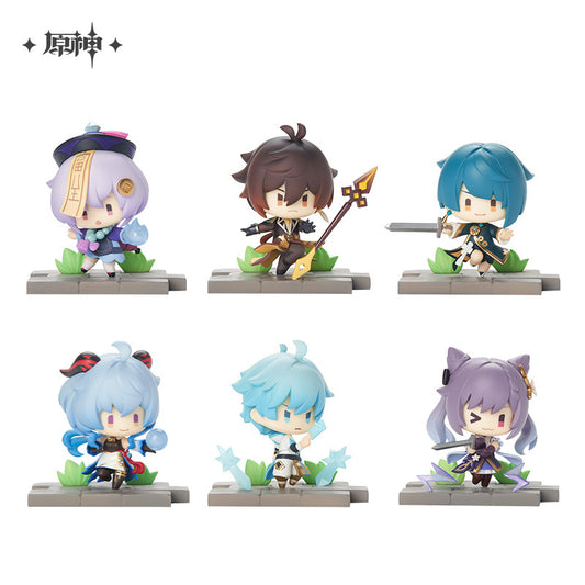 Genshin Impact Battle Scenes Trading Figure Liyue Edition Blind Box