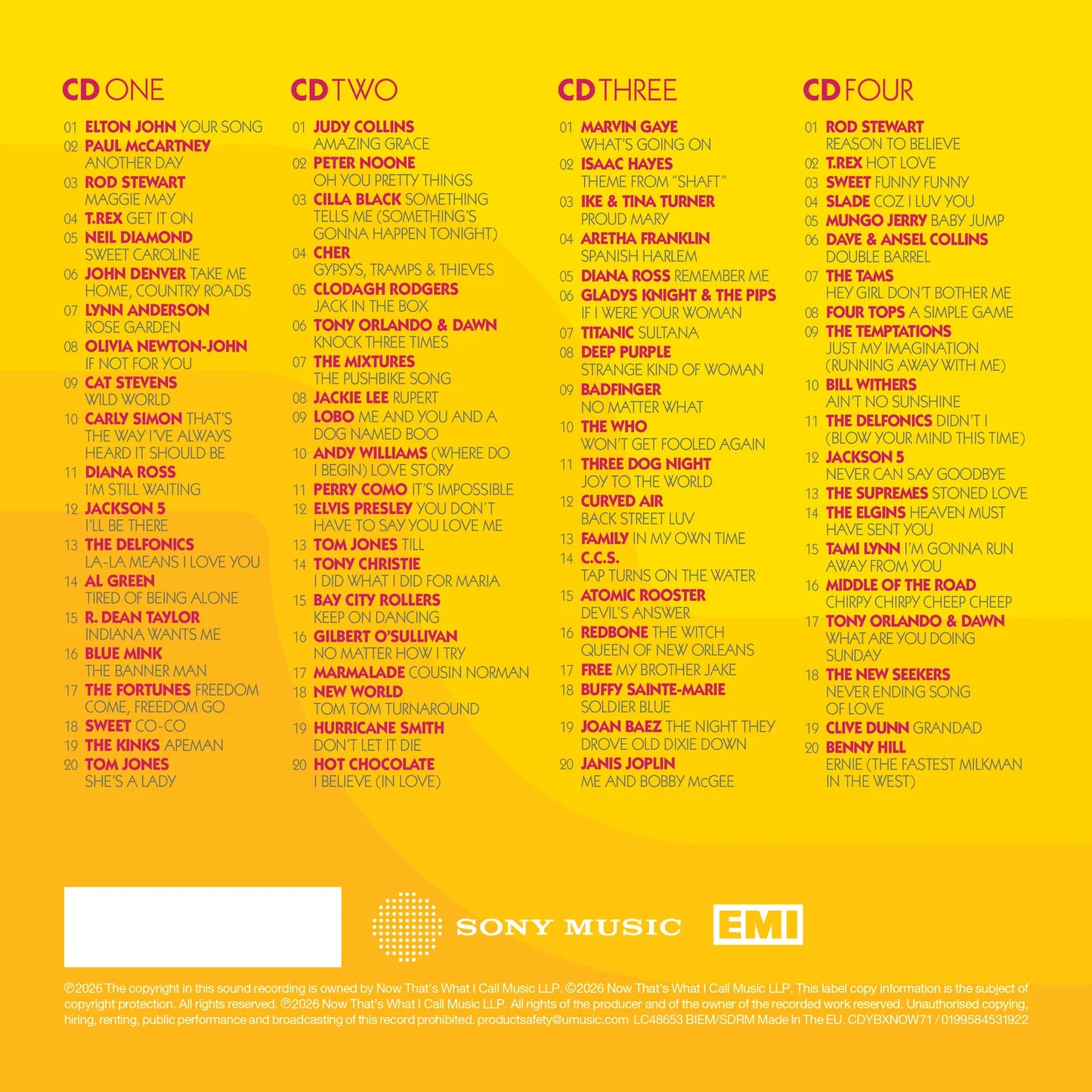 Now Yearbook 1971 (Deluxe)(4CD)