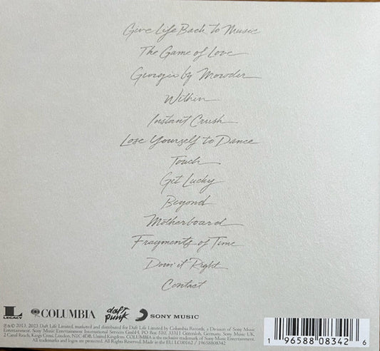 Daft Punk – Random Access Memories (Drumless Edition)