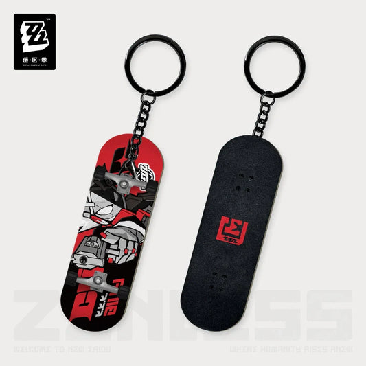Billy – Zenless Zone Zero Cunning Hares Chibi Fingertip Skateboard Keychain New Eridu Series