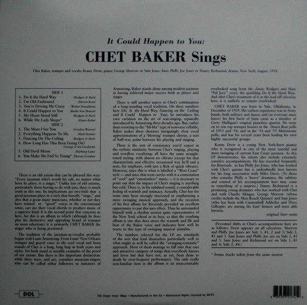 Chet Baker – It Could Happen To You (Special Edition)
