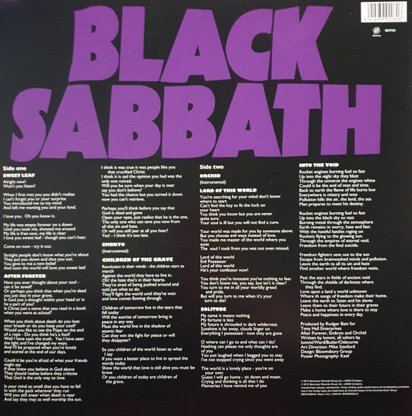 Black Sabbath – Master Of Reality