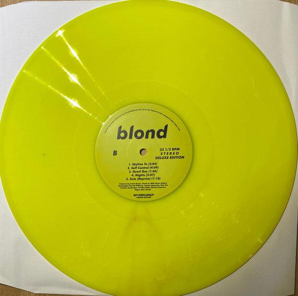 Frank Ocean - Blonde (2LP, Deluxe Edition, Fluorescent Yellow Vinyl)