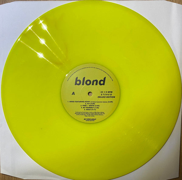 Frank Ocean - Blonde (2LP, Deluxe Edition, Fluorescent Yellow Vinyl) –  siaandtangmusic