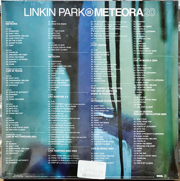 Linkin Park – Meteora (20th Anniversary,Box Set, Deluxe Edition, Limited Edition)