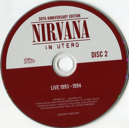 Nirvana – In Utero (30Th Anniversary)(2CD)