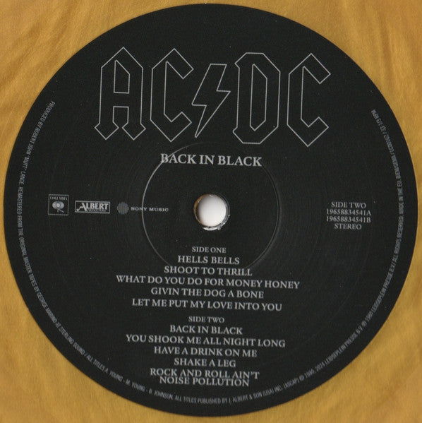 AC/DC – Back In Black (Gold, 50th Anniversary Vinyl)