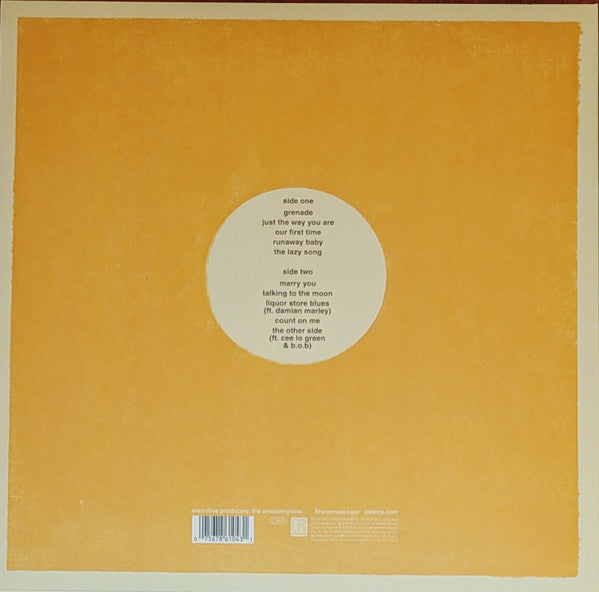 Bruno Mars – Doo-Wops & Hooligans (Translucent Yellow and Black Splatter Vinyl)
