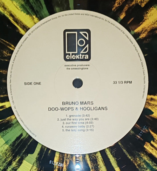Bruno Mars – Doo-Wops & Hooligans (Translucent Yellow and Black Splatter Vinyl)