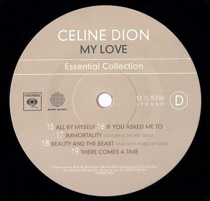 Celine Dion – My Love Essential Collection (2LP)
