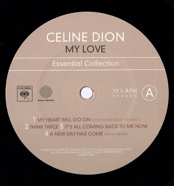 Celine Dion – My Love Essential Collection (2LP)
