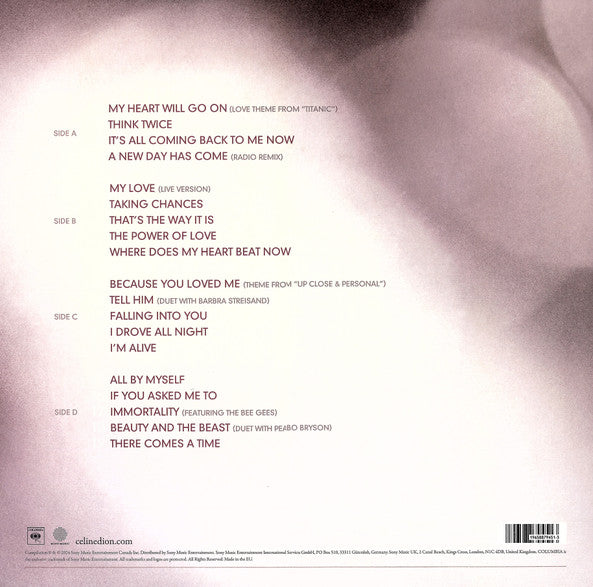Celine Dion – My Love Essential Collection (2LP)