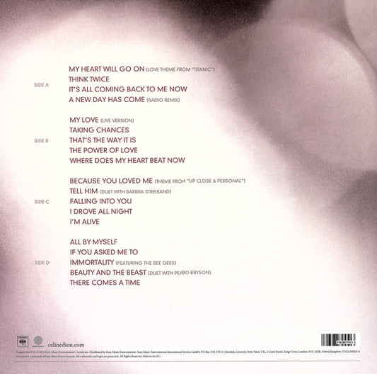 Celine Dion – My Love Essential Collection (2LP)