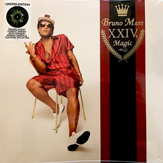 Bruno Mars – XXIVK Magic (Green Translucent w/ Spring Green and Custard Splatter Vinyl)