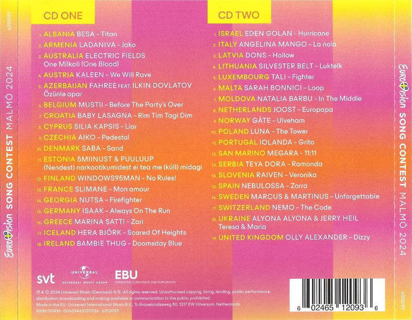 Various – Eurovision Song Contest Malmö 2024 (2CD)