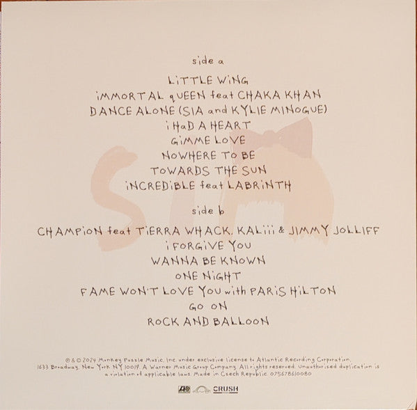 Sia – Reasonable Woman (Pink [Gimme Love Baby Pink] Vinyl)