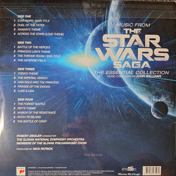John Williams, Robert Ziegler, The Slovak National Symphony Orchestra – Music From The Star Wars Saga - The Essential Collection (2LP)