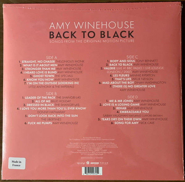 Amy Winehouse – Back to Black: Songs from the Original Motion Picture